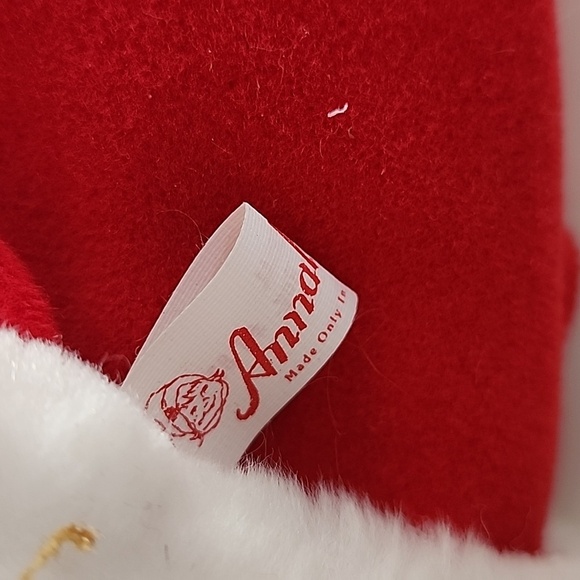 Vintage Annalee Christmas Mouse in Velour Santa Hat 1989 – 7” Holiday - Picture 8 of 9